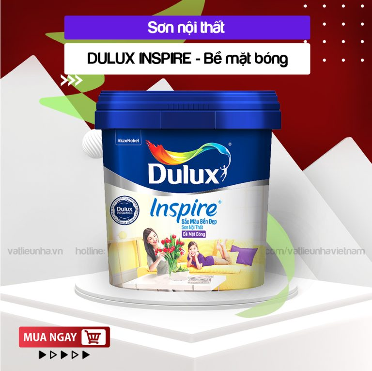 Sơn Nội Thất Dulux Inspire Sắc Màu Bền Đẹp Bề Mặt Bóng